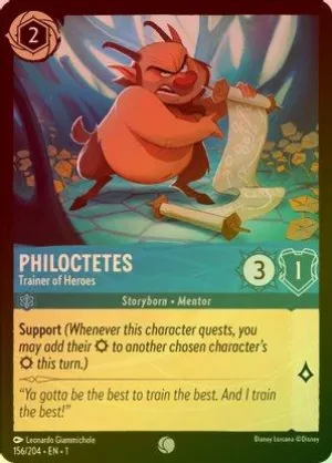 Philoctetes (Trainer of Heroes) - 156/204 - Common (Foil)