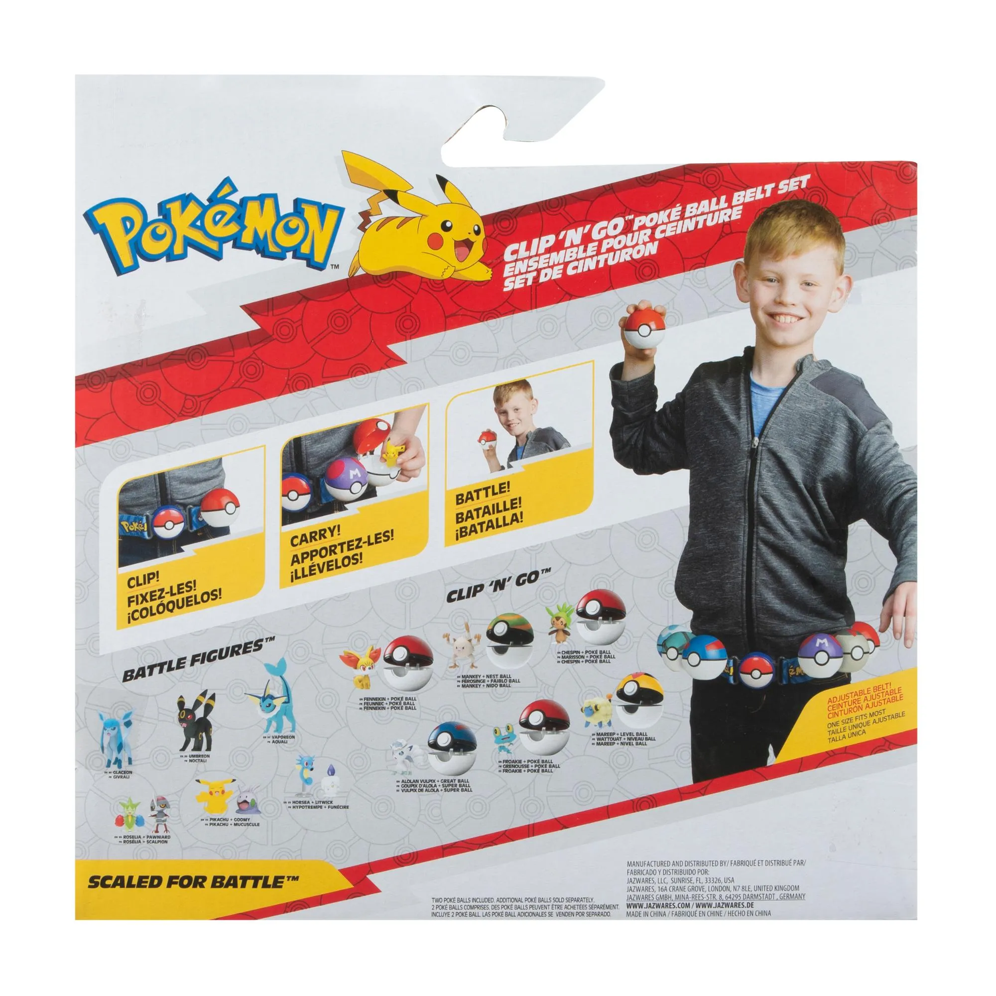 Pokemon Clip N Go Poke Ball Belt Set - Poke Ball & Nest Ball With Bulbasaur #2