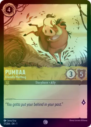 Pumbaa (Friendly Warthog) - 17/204 - Common (Foil)