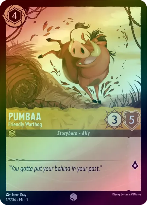 Pumbaa (Friendly Warthog) - 17/204 - Common (Foil)
