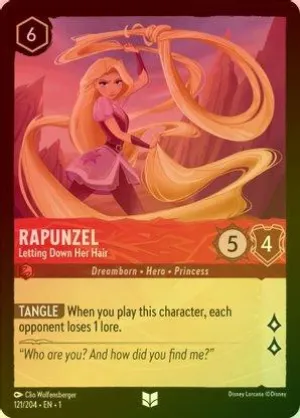 Rapunzel (Letting Down Her Hair) - 121/204 - Uncommon (Foil)