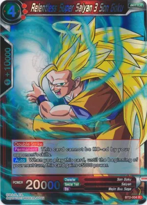 Relentless Super Saiyan 3 Son Goku - BT2-004 - Rare