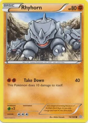 Rhyhorn - 74/160 - Common