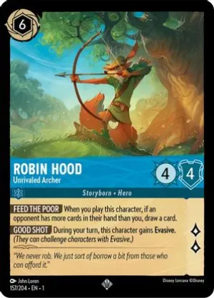 Robin Hood (Unrivaled Archer) - 157/204 - Super Rare