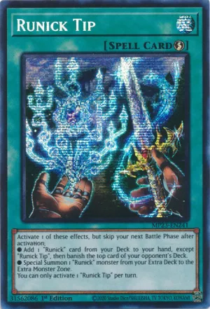 Runick Tip - MP23-EN241 - Prismatic Secret Rare - 1st Edition