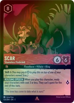 Scar (Shameless Firebrand) - 123/204 - Rare (Foil)