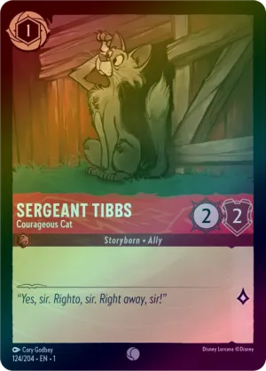 Sergeant Tibbs (Courageous Cat) - 124/204 - Common (Foil)