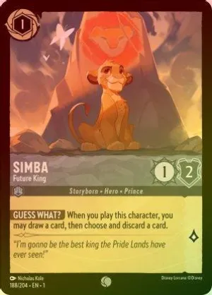 Simba (Future King) - 188/204 - Common (Foil)