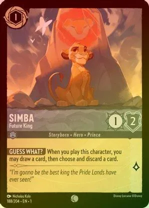 Simba (Future King) - 188/204 - Common (Foil)
