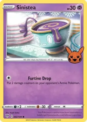 Sinistea - 082/189 - Promo (Trick or Trade BOOster Bundle)