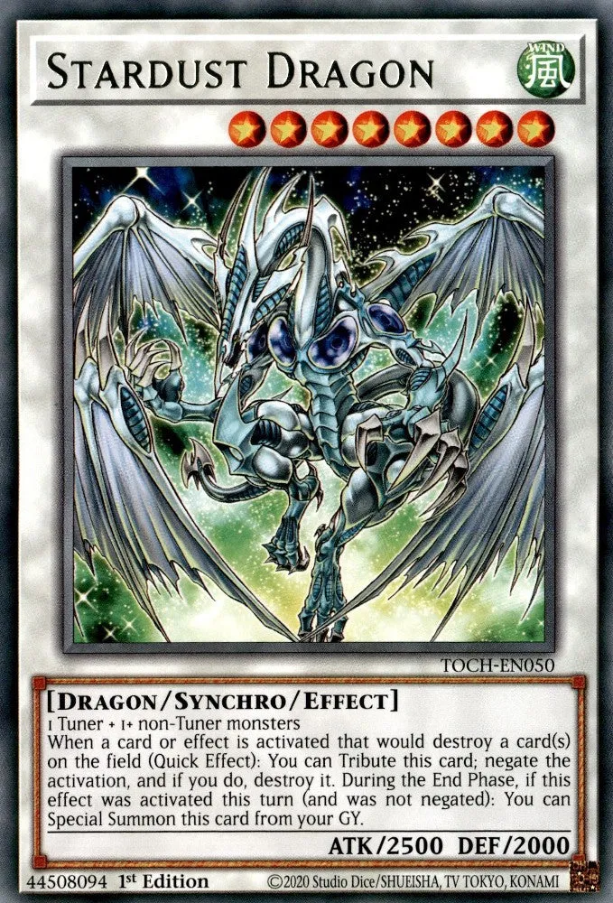Stardust Dragon - TOCH-EN050 - Rare - 1st Edition