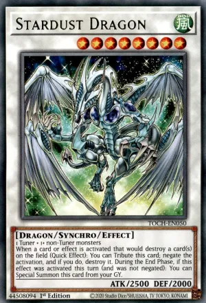 Stardust Dragon - TOCH-EN050 - Rare - 1st Edition