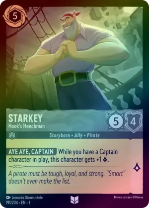 Starkey (Hook's Henchman) - 191/204 - Uncommon (Foil)