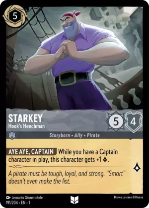 Starkey (Hook's Henchman) - 191/204 - Uncommon
