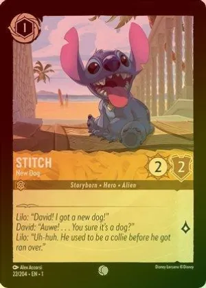 Stitch (New Dog) - 22/204 - Common (Foil)