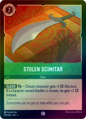 Stolen Scimitar - 102/204 - Common (Foil)