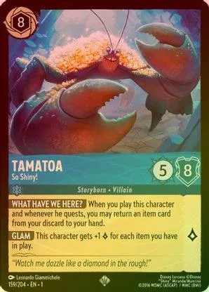 Tamatoa (So Shiny!) - 159/204 - Super Rare (Foil)