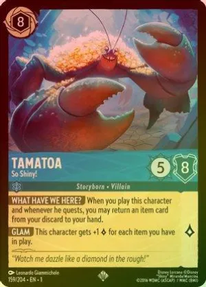Tamatoa (So Shiny!) - 159/204 - Super Rare (Foil)