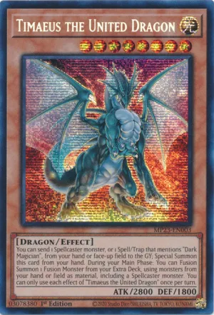 Timaeus the United Dragon - MP23-EN003 - Prismatic Secret Rare - 1st Edition