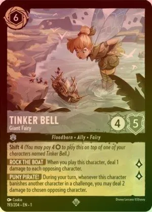 Tinker Bell (Giant Fairy) - 193/204 - Super Rare (Foil)