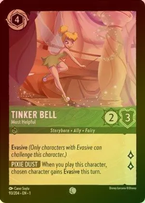 Tinker Bell (Most Helpful) - 93/204 - Common (Foil)