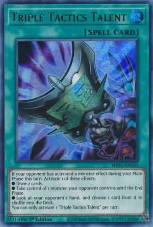 Triple Tactics Talent - MP21-EN143 - Ultra Rare - 1st Edition