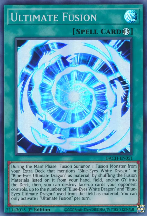 Ultimate Fusion - BACH-EN051 - Super Rare - 1st Edition