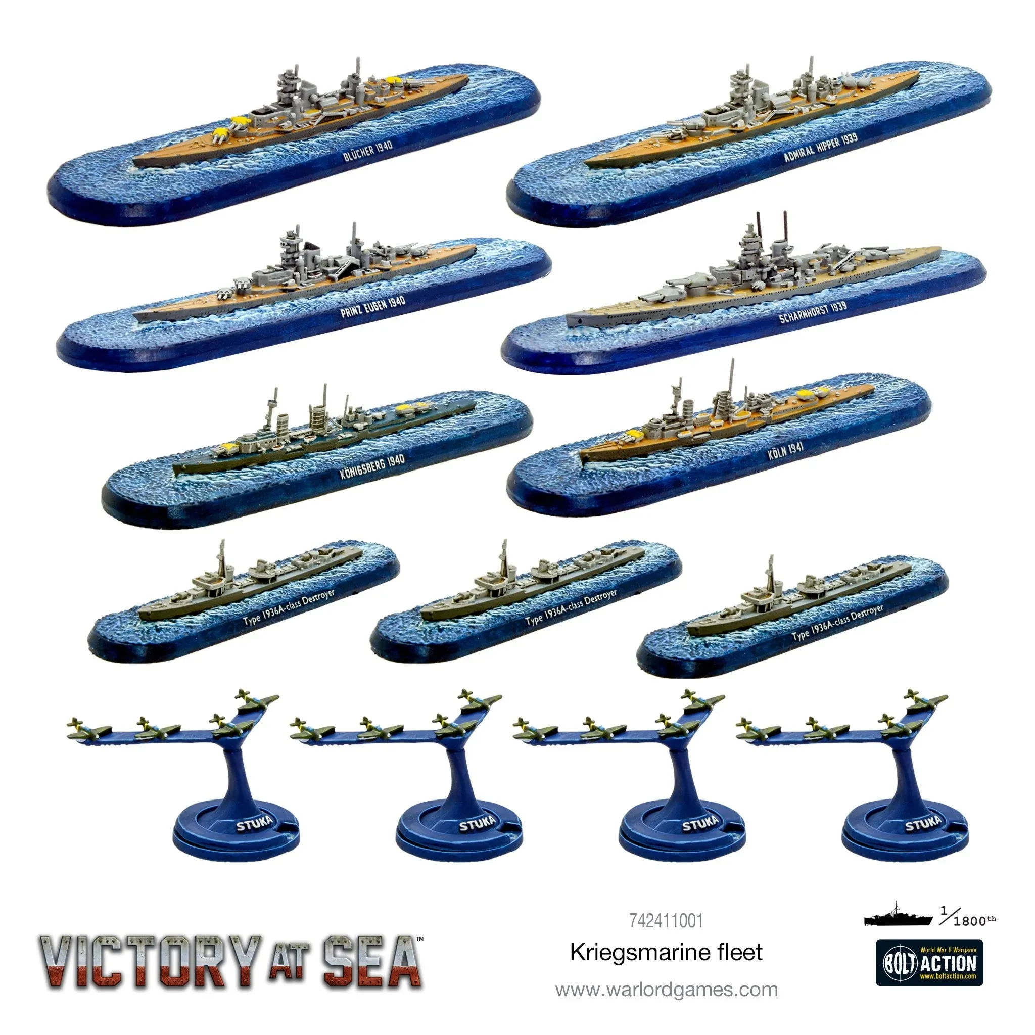 Victory At Sea - German Navy - Kriegsmarine Fleet