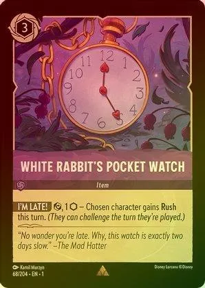 White Rabbit's Pocket Watch - 68/204 - Rare (Foil)