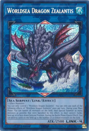 Worldsea Dragon Zealantis - MP23-EN193 - Prismatic Secret Rare - 1st Edition